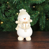 Goldbach  Poly-Schneemann mit Geschenk 8 x 8 x 15 cm