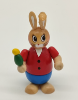 SIGRO Deko-Holzhasen, Material: Holz, Farbe: bunt, Maße: 7 x 3,5 x 3 cm, aus der Vogtland-Souvenir-Kollektion  -  Motiv 4