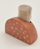 Silea Zahnstocher-Spender, Material: Poly, Farbe: bunt, Maße: ca. 7 x 7 cm, für den alltäglichen Gebrauch und ein Hingucker auf jedem Buffet, Made in FRANCE  -  Mortadella
