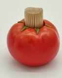 Silea Zahnstocher-Spender, Material: Poly, Farbe: bunt, Maße: ca. 7 x 7 cm, für den alltäglichen Gebrauch und ein Hingucker auf jedem Buffet, Made in FRANCE  -  Tomate