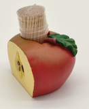 Silea Zahnstocher-Spender, Material: Poly, Farbe: bunt, Maße: ca. 7 x 7 cm, für den alltäglichen Gebrauch und ein Hingucker auf jedem Buffet, Made in FRANCE  -  Apfel