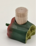 Silea Zahnstocher-Spender, Material: Poly, Farbe: bunt, Maße: ca. 7 x 7 cm, für den alltäglichen Gebrauch und ein Hingucker auf jedem Buffet, Made in FRANCE  -  Paprika