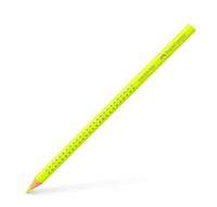 Faber-Castell Farbstifte/Buntstifte Colour Grip mit Namensfeld - Neon Gelb