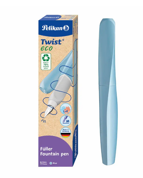 Pelikan Füller Twist eco Blau M  Rechts-und Linkshänder