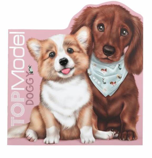 Stifte in die Pfote und los: Das TOPModel-Malbuch Doggy hat 21 Seiten mit tollen Hunde- und Modelmotiven zum fantasievolllen Ausmalen. Wau-wow: die Doppelseite Sticker in der Heftmitte und das figürliche Hunde-Format. Maße: 21,5 x 22,5 x 0,5 cm, ab 6 Jahren