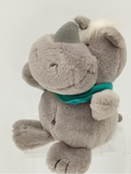 Nilpferd "Rudi" mit Halstuch, Material: Plüsch,Farbe: grau, Maße: 13 x 7 x 8 cm, Altersempfehlung: ab 3 Jahren, aus der Nici-Kollektion - grünes Halstuch