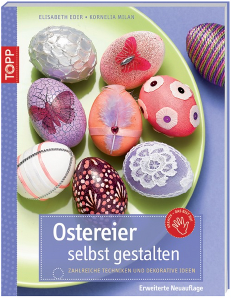 Ob Marmorieren oder Gravieren, Bemalen oder Verzieren mit Perlen: Dieses Buch zeigt eine große Vielfalt an Techniken, um Ostereier schön zu gestalten. Die Ideen reichen von traditionellen Motiven über farbenfrohe Ensembles bis hin zu modernen Farbvariationen in Pink und Lila. Mit nützlichen Tipps und Tricks rund um das Gestalten von Ostereiern von bunt bis edel. Kreativ-Paperback mit Rücken, 48 Seiten, 17 x 22 cm, Umschlagklappen
Sprache: Deutsch
Umfang: 48 S., farb. Abb.
Format (T/L/B): 0.7 x 22 x 17 cm
Ei
