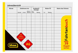 Fahrtenbuch DIN A6 quer - ermöglicht die Erfassung von Fahrten auf 39 Doppelseiten inklusive Jahresübersicht, für den eigenen Überblick oder für den Nachweis beim Finanzamt. Maße: 148x105mm,&nbsp;