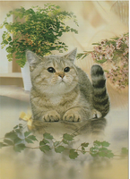 PBS Briefpapier Katze