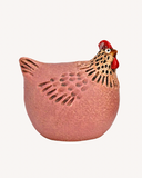 Wurm  Steinzeug-Huhn 11x11x10 cm