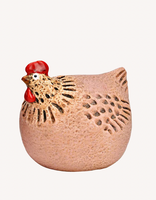 Wurm  Steinzeug-Huhn 11x11x10 cm