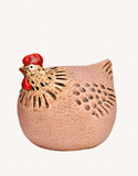 Wurm  Steinzeug-Huhn 11x11x10 cm