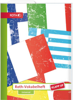 Mit dem neuen Roth-Vokabelheft Klapp-up ist Vokabeln lernen so einfach wie nie! Der Hit sind die zwei verschiebbaren Lernlesezeichen, die in der Hülle integriert sind. Besonders einfach lassen sich gelernte Vokabeln mit den Testkästchen überprüfen und wenn sie in kleine Häppchen aufgeteilt werden. Dazu sind bei diesem neuartigen Vokabelheft die Seiten immer in jeweils 5 kleine Häppchen unterteilt. Besonders knifflige Vokabeln können noch einmal in einem Extrabereich (harte Nüsse) übernommen werden. Diese pr