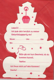 Trendhaus - Kindergeburtstags-Einladungen - Rückseite