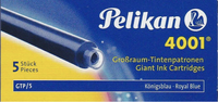 Pelikan - Großraum Tintenpatrone 4001 Königsblau 5 Stück