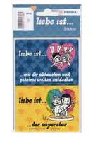 Herma "Liebe ist...." Sticker/Etiketten/Zauberfolie - Etiketten 15728