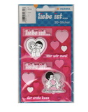 Herma "Liebe ist...." Sticker/Etiketten/Zauberfolie - 3D-Sticker