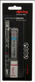 Rotring Feinminenstift Tikky Schwarz Mine HB 0.7 mm + Radierer - HB 0.7