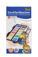 Iden Deckfarbkasten 12/24 Farben - 24 Farben