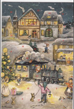 Korsch Verlag Adventskalender für Klein und Groß - Weihnachtsmann-Eisenbahn