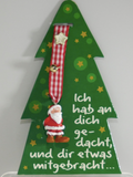Perleberg  Geschenkanhänger "Weihnacht" - Santa "Ich hab an dich gedacht, und dir etwas mitgebracht..."