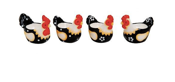Wurm Eierbecher-Set "Hühner" 4-teilig oder 6-teilig