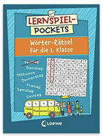 Loewe Lernspiel-Pockets  für Kinder ab 5 und 6Jahren Wörter-Rätsel für die 1.Klasse
