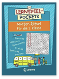 Loewe Lernspiel-Pockets  für Kinder ab 5 und 6Jahren Wörter-Rätsel für die 1.Klasse