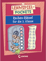 Loewe Lernspiel-Pockets  für Kinder ab 5 und 6Jahren Rechenrätsel für die 2.Klasse
