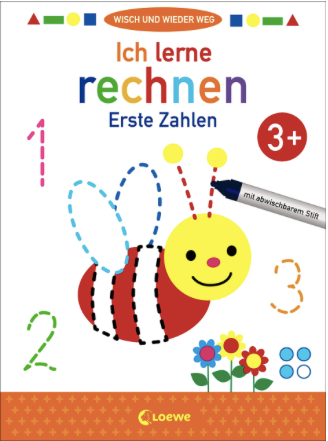 Loewe Wisch und wieder weg -Ich lerne rechnen/Erste Zahlen-  3+