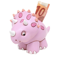 SIGRO Spardose "Baby-Dino" - lila/pink