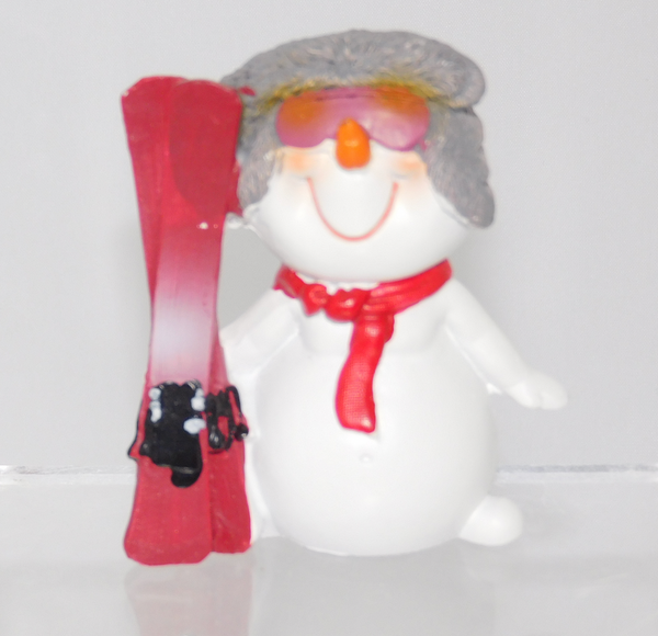 Goldbach  Schneemann "Skifahrer" 4,5 x 3 x 6cm