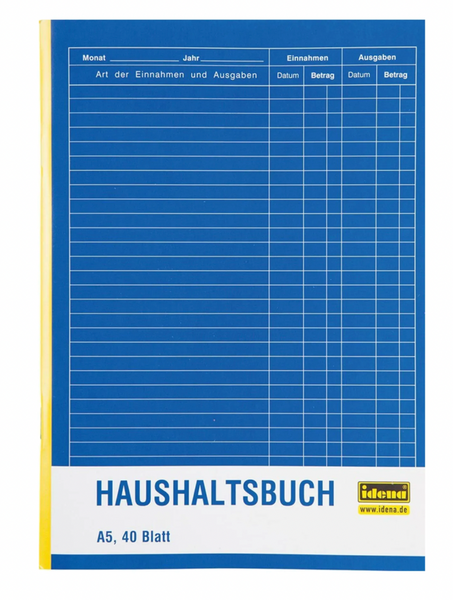 Idena Haushaltsbuch A5  40 Blatt