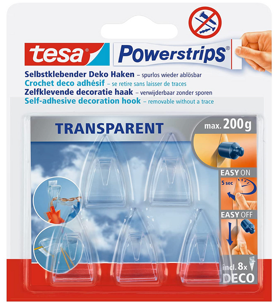 Tesa Powerstrips Deco Haken small 5 Stück