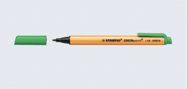 Stabilo  Faserschreiber Greenpoint 0,8 mm  grün