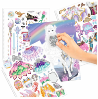 Depesche  Create your TOP Model - Malbuch mit Stickern Fantasy