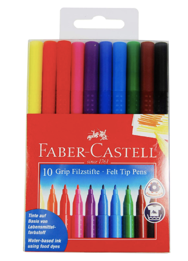 Faber-Castell GRIP Fasermaler 10 Stück