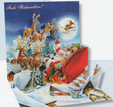 Up with Paper Pop up Weihnachtskarte - Sleigh Ride