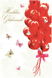 Popshots Studios Glückwunschkarte mit Swarowski Elementen - Geburtstag - Luftballons